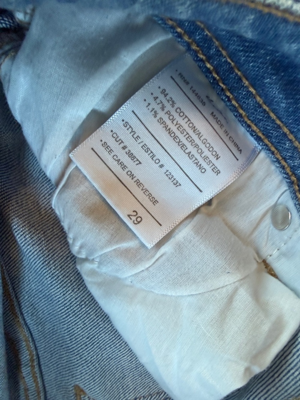 KanCan Medium Blue Flare Jeans with Frayed Hem size 29 - Picture 3 of 7